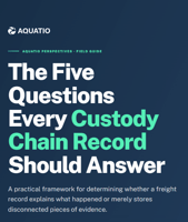 Five Questions a Custody Chain Record Answers